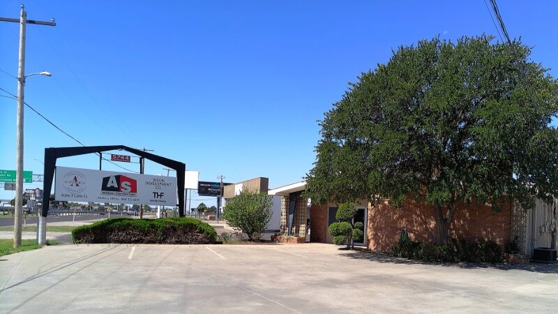 A & S General Contractors office entrance and sign on Canyon Drive in Amarillo, TX