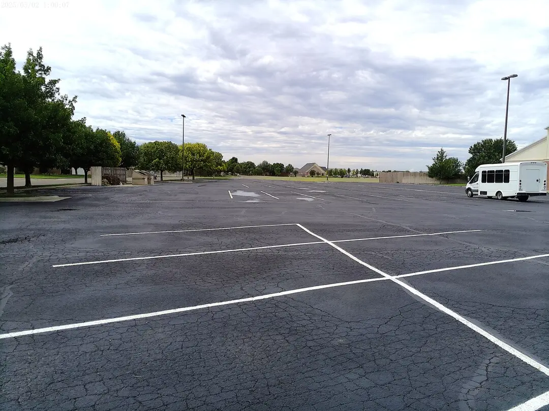 Parking lot at Church of Christ of the Colonies